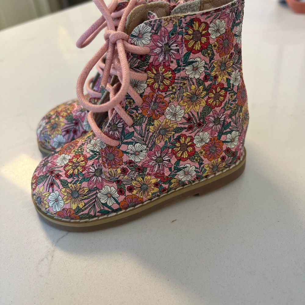 Tiny Toes Nation Floral Kids Boots